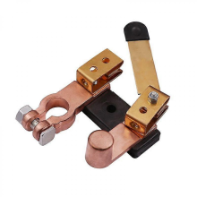 12V 24V Battery Isolator Power Cut Off Switch with Negative Brass Top Terminal Car Tractor Battery Disconnect Switch Battery Cut Off Kill Switch