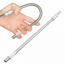 Screwdriver Bit Holder, 1/4-Inch Extension, Flexible Shaft, Connecting Link, 400mm Length