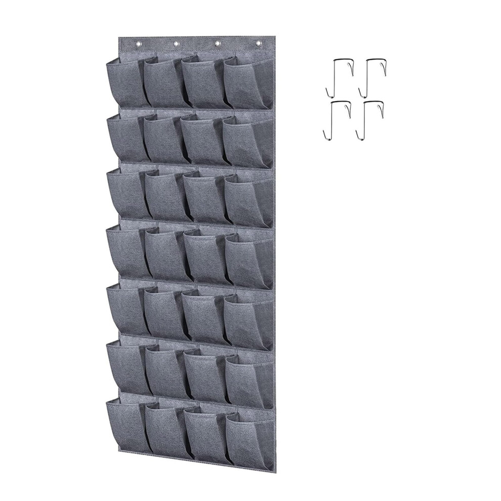 Wall Shelf Container Case Wardrobe Storage Bag 28-Pocket Organizer For Shoes Clothes Caps Stationery Cosmetic Accessories-image-OPC-PKQZDTW-NEW