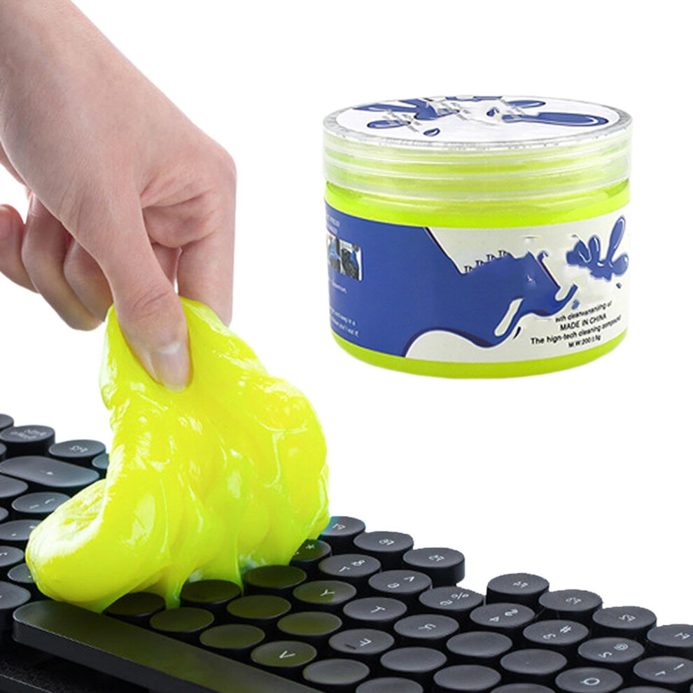 Cleaning Putty Cleaning Gel Cleaner 200G Auto Detailing For Car Interior And Keyboard Yellow 9393856967551