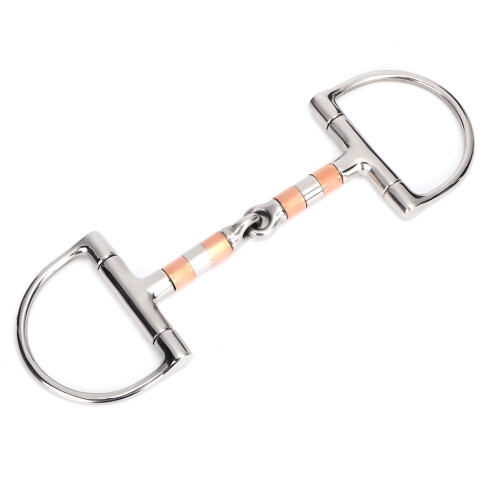 Snaffle Bits For Horses Copper Rollers Snaffle With Stainless Steel Mouth D Ring Comfort Ring Gag