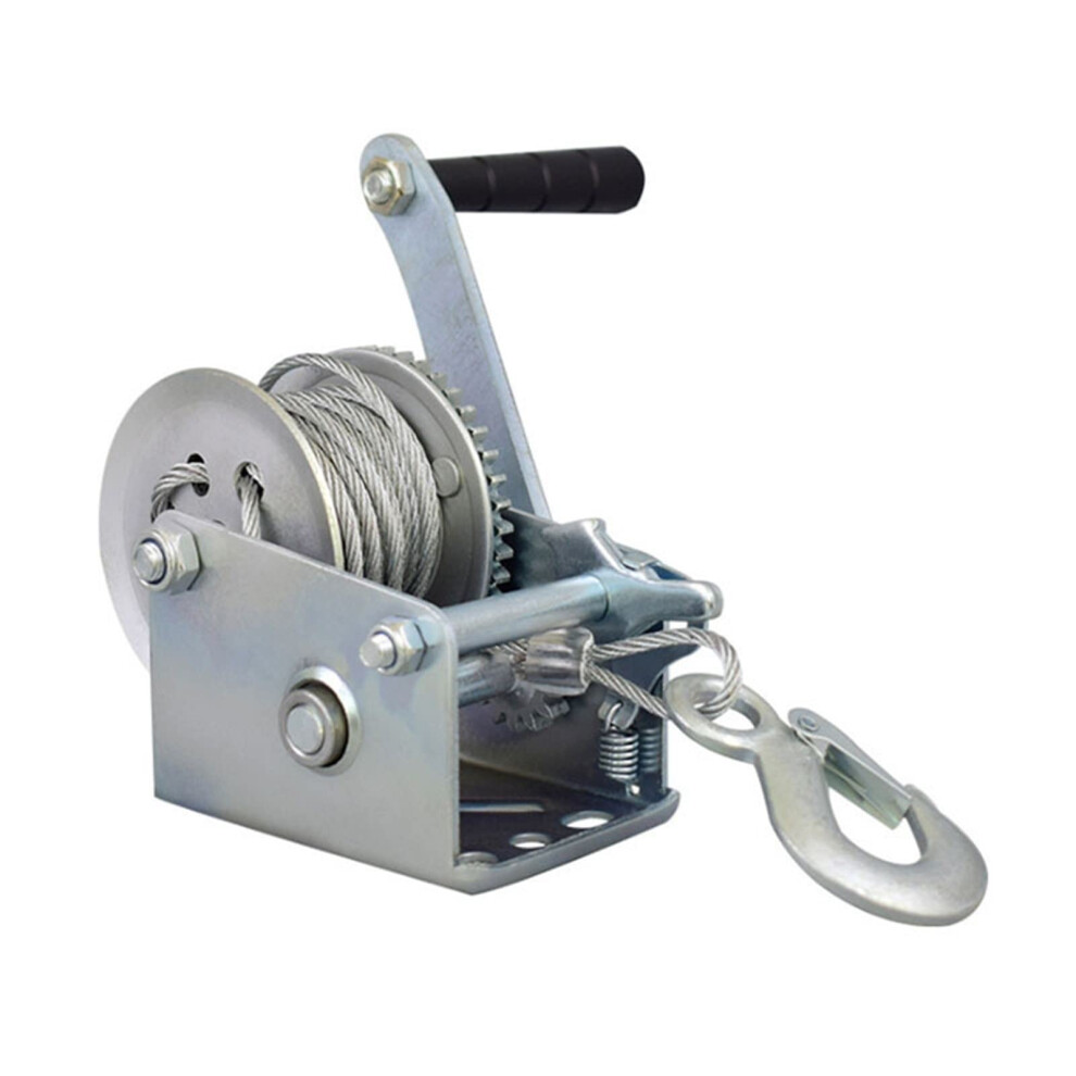 Hand Winch 600-3000 Lb Capacity - Manual Wire Rope Winch For Hoisting 9393856967926
