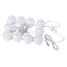 Lighted Vanity Mirror Bulbs Kit With Adjustable Brightness LED Lights For Makeup Easy Installation Color Options
