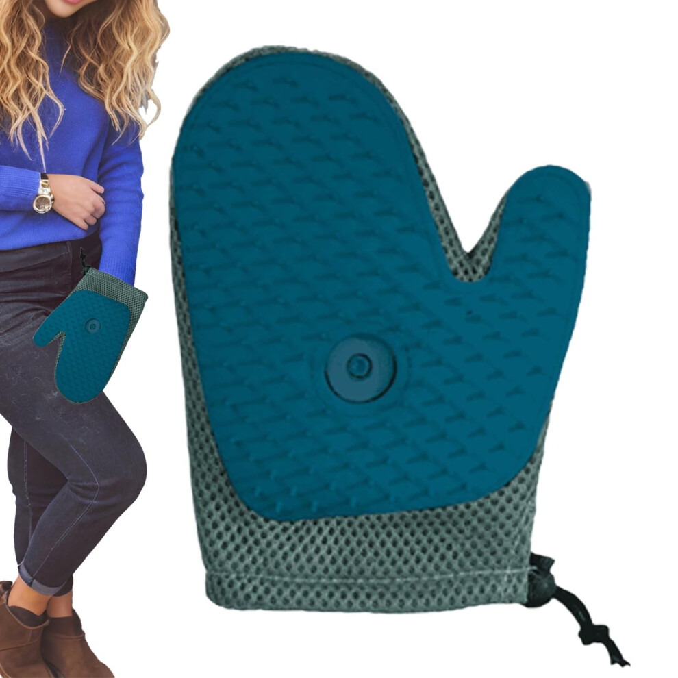 Pet Hair Remover Gloves Spray Glove, Reusable Shedding Mitt For Dogs, Indoor Outdoor Use, Car Couch Furniture Blue-image-OPC-PKQZZPD-NEW