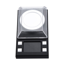 Tragbares LCD-Handwaage, 0,001 g, Schmuck, Gold, 10 g Kapazität, Schwarz
