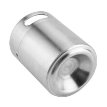 2L Edelstahl-Bierfass mit Spiraldeckel ideal für Hausbrauen