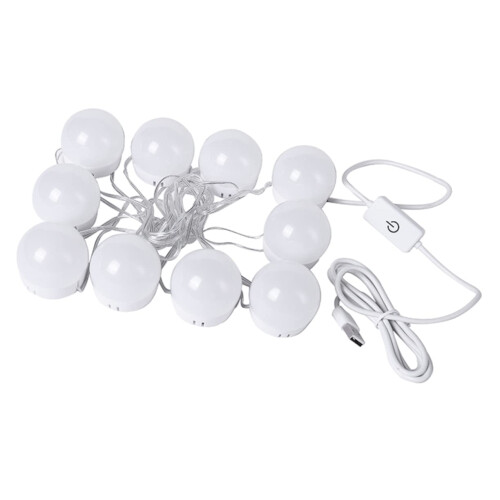 LED Vanity Mirror Light Kit, Adjustable Brightness, Makeup Lighting, Easy Installation With Strong Tape, Energy Saving