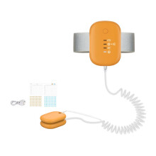 Bed Wetting Alarm USB Rechargeable, High Sensitivity Sensor, Loud Sound, Strong Vibration, For Boys And Girls, Orange