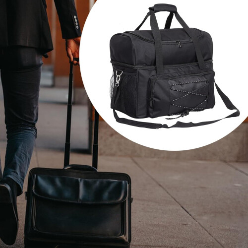 Bowling Bag With 2 Handbags Black 2
