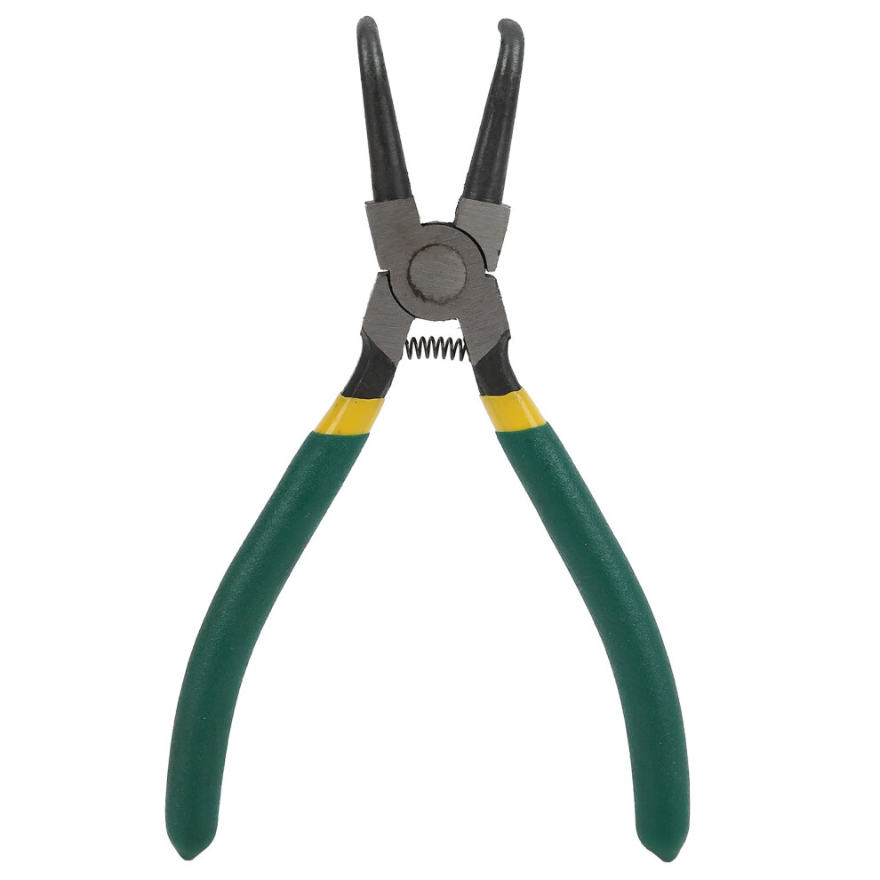 Circlip Pliers Bent Internal Snap Ring Pliers Spring Loaded 6.5 Inch Tool Steel For Vehicle Manufacturing Machinery 9084446091472