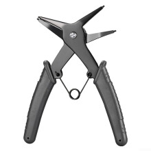 2-in-1 Circlip Pliers Set Carbon Steel Snap Ring Pliers Internal And External Bearing Retaining Ring Pliers Black