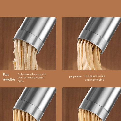 Pasta Maker With Five Molds, Fully Automatic Electric Noodle Pressing Machine, Household Small Size, White 1