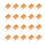 Ceramic Resonator 455KHz 2-Pin DIP Through-Hole Oscillator Orange 20 Pieces 1