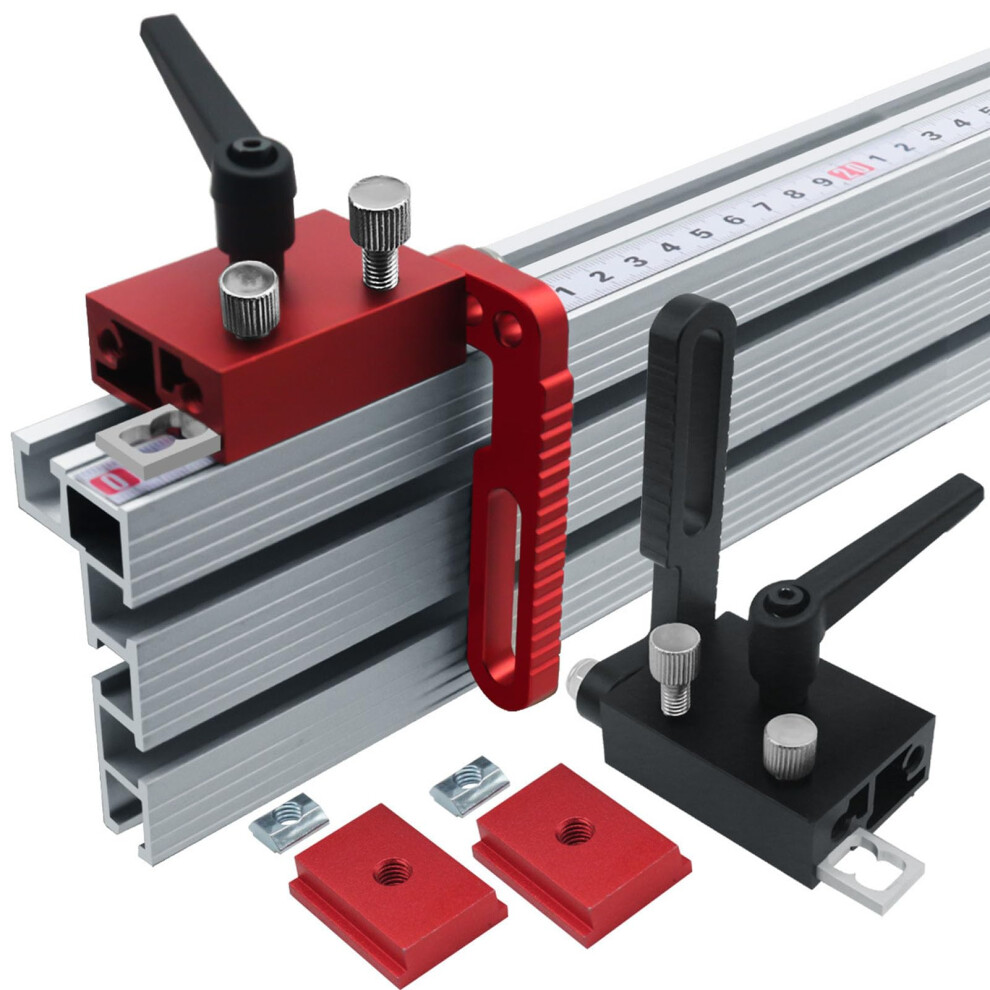 Fence Flip Stop Aluminum Alloy T-Track Limit Stop Type 75 Woodworking Accessory 9354506929084