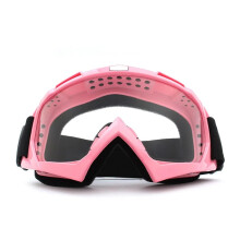 Ski Goggles Anti-Fog Windproof Pink-Transparent, Unisex Outdoor Eyewear For Skiing Snowboarding Cycling Motorcycle