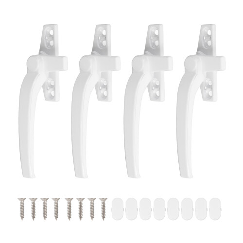 Aluminium Alloy Window Handle for Flat Open External Lock Push Casement White 2
