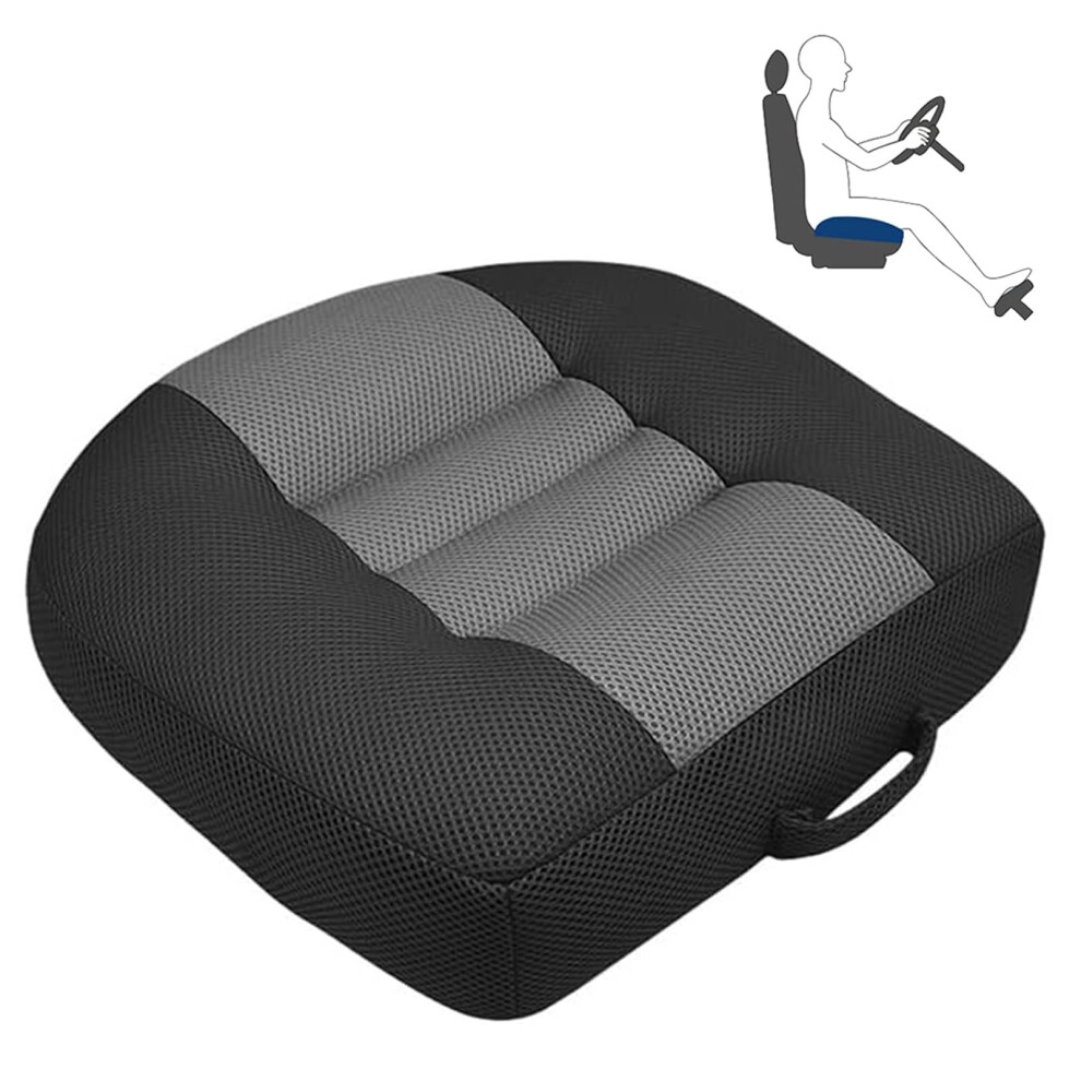 Car Seat Cushion For Driving, Elevation Booster, Narrow Booster For Short Drivers, Fits Cars Trucks Wheelchair Grey 9393856970728
