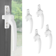 Rechte Seite Griff aus Aluminiumlegierung für das Fenster mit Flachöffnung, Drücker, Kastenschloss, Weiß
