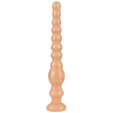 Anal Butt Plug Overlength Beaded Round Beads PVC Soft Anal Toy For Anus Large Dildo-Style Plug