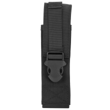 Tragbare Molle-Gürttasche mit Taschenlampe-Aufbewahrung, 20x5,2x4cm, Schwarz