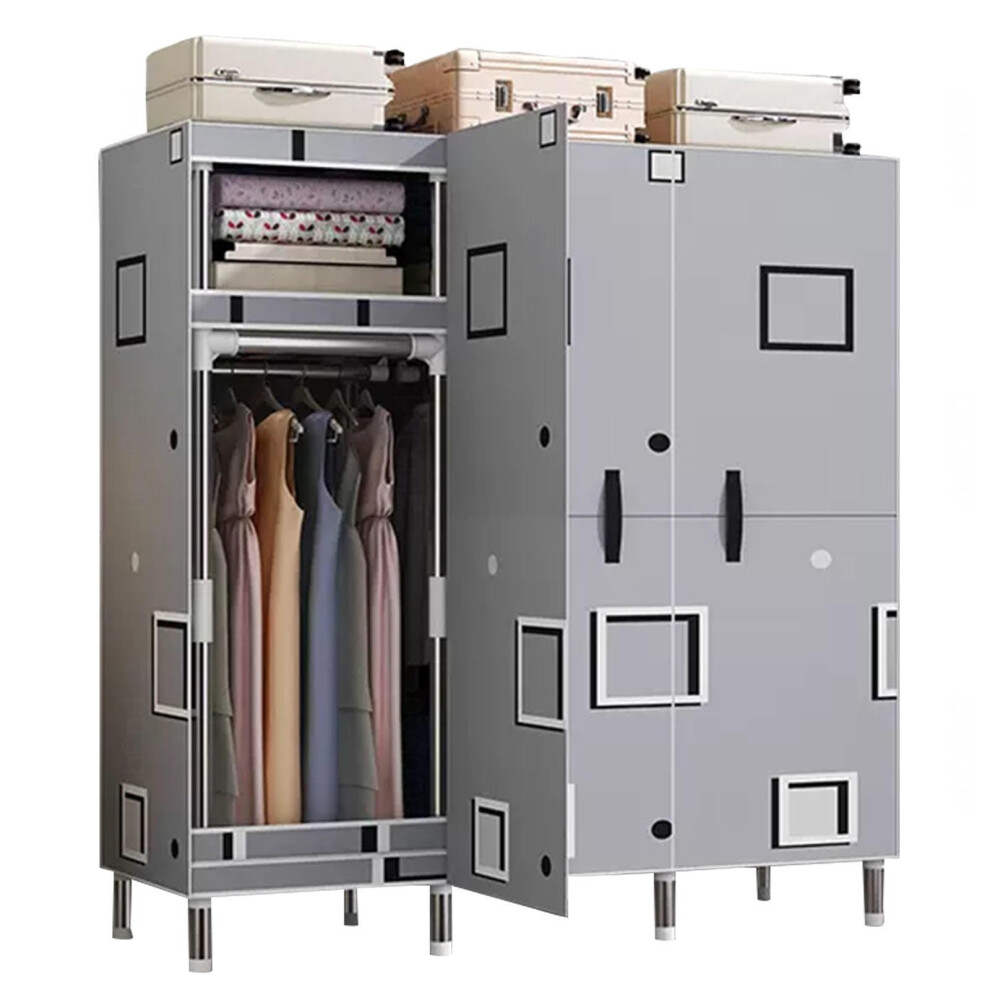 Wardrobe Canvas Wardrobe For Bedroom Portable Clothes Closet Storage Model B 125x45x170 Cm Model C 125x45x170 Cm-image-OPC-PKR29HV-NEW