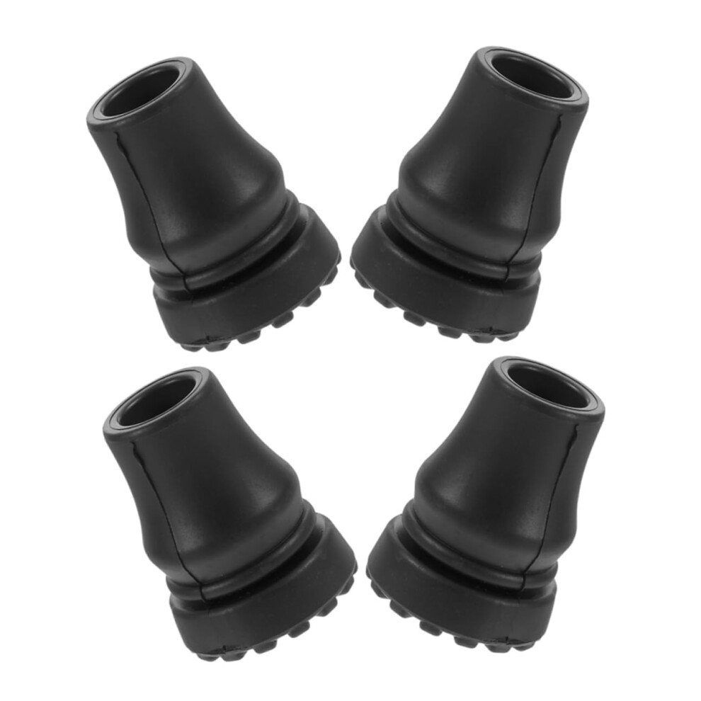 Non Slip Crutch Pad Replacement Tips 4 Pack For Hiking Poles Trekking Poles Crutches And Walking Sticks Inner Diameter