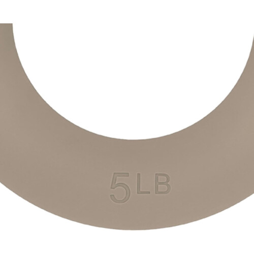 Kettlebell 5lbs For Home Gym Exercise Pilate Strength Training Core Training Light Brown 2