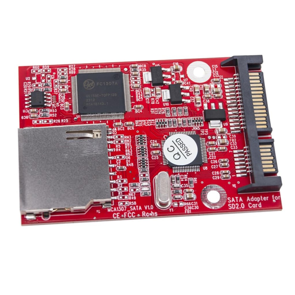 Sd To Sata Hard Disk Adapter Card 1 Piece, Sd To Serial Hdd Converter, Compatible With Sd Cards To Sata Drives 9354506930172