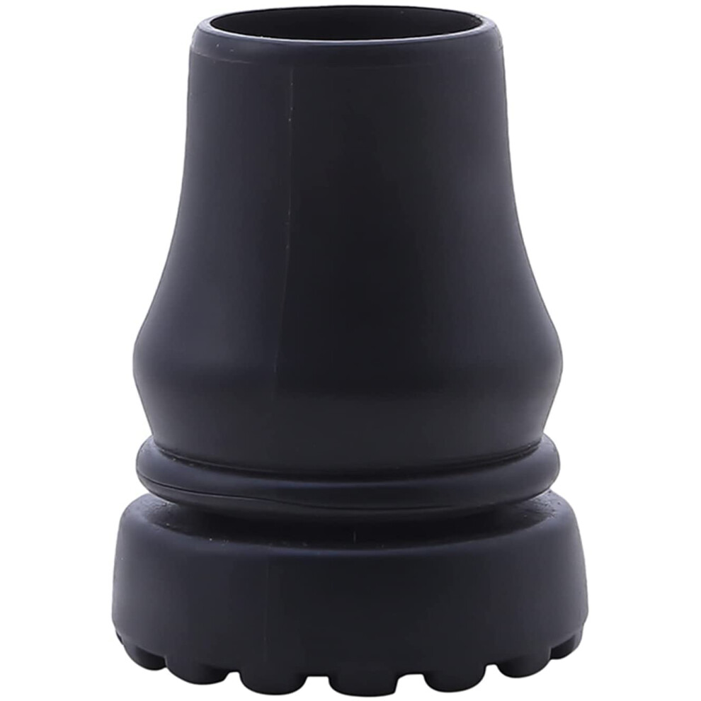 Cane Tip Bendable 22mm Black Non-Slip Self-Standing Crutch Tip Head For Walking Canes