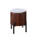Opal Mango Wood Side Table With Marble Top & Metal Legs 2