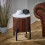Opal Mango Wood Side Table With Marble Top & Metal Legs 7