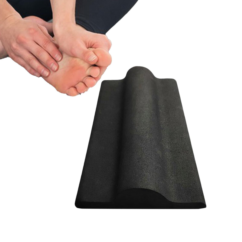 Black Foot And Leg Stretcher Arch Trainer Foot Massager, Compact Calf Exerciser Stretching Board Size S