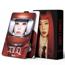 Black And Pink Photocards 55 Pcs For Album Ruby Merch Lomo Cards Like
