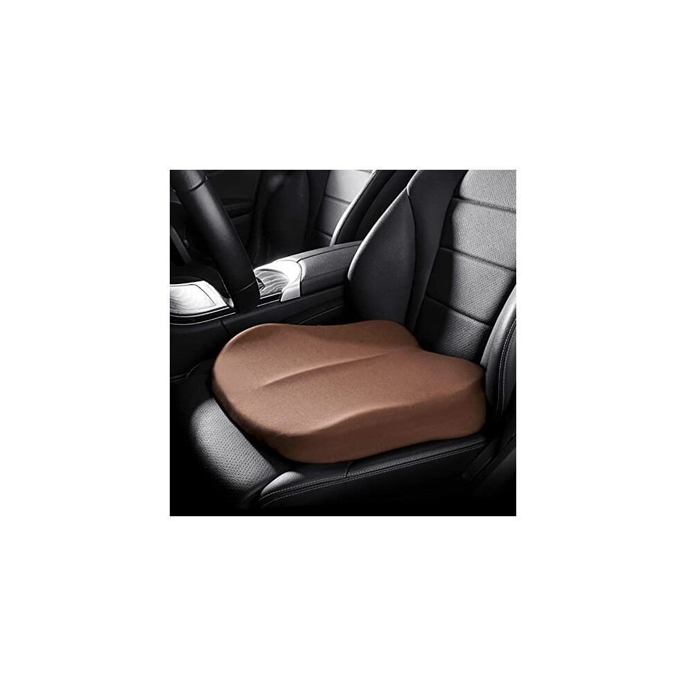 Adult Car Booster Seat Non Slip Cushion For Enhanced Comfort Fits Cars Trucks Suvs Wheelchairs Office Chairs Brown 9393856973897