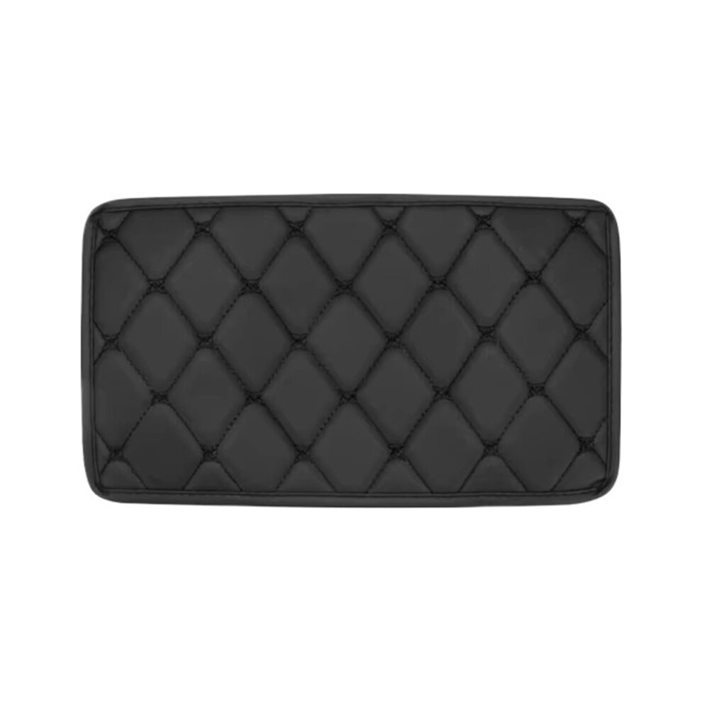 Car Armrest Organizer Universal Leather Armrest Mat, Storage Box, Dust-Proof Cushion Cover, Armrest Protector, Black 9016109082411