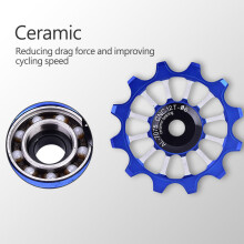 MEIJUN Blauer Keramik-Legierungs-Kettenfahrwerk-Lager für 7-10-Gang Fahrrad (5 cm)
