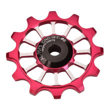 Keramik-Aluminiumlegierung Fahrrad-Kettenführungsrolle – Rot, 5 cm