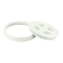 Detachable Lid for Bucket With Leak Protection, White, Fits Car Wash Buckets and Accessories