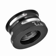 44mm Schwarzer Fahrradkopfhörer mit galvanisierter Oberfläche und Stahlkugeln