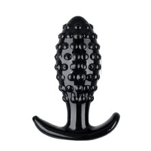 Anal Butt Plug Silicone Pineapple Shape Size M Black Prostate Massager Dildo S/M/L/XL