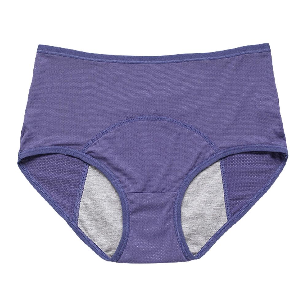 Blue Underwear Sanitary Briefs Menstrual Plus Size 40-150 Kg L-8Xl Medium To High Waist Leak Proof Pants Xxl