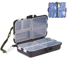 9 Compartments Fishing Lure Boxes - Removable Tackle Boxes, 9-Compartment Lure Organizer, Plastic Storage Box
