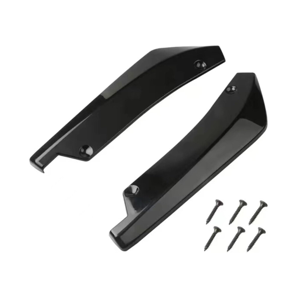 Car Tail Wing 2-Piece Rear Bumper Lip Wrap Diffuser Splitter Canard Protector For Vw Golf Mk8 Mk7 Mk7.5 Mk6 Mk5 Black 9354506933210