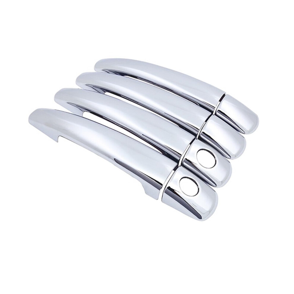 Vehicle Outside Door Grips Chrome Exterior Door Handle Cover Trim For Citroen Jumpy Dispatch 2007-2016 4-Door (2 Keyholes) 9393856975273