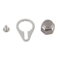 Angelhakenringgriff Verriegelungsblech Schraubmutter Abdeckung DIY Zubehör 10mm/0,39 Zoll