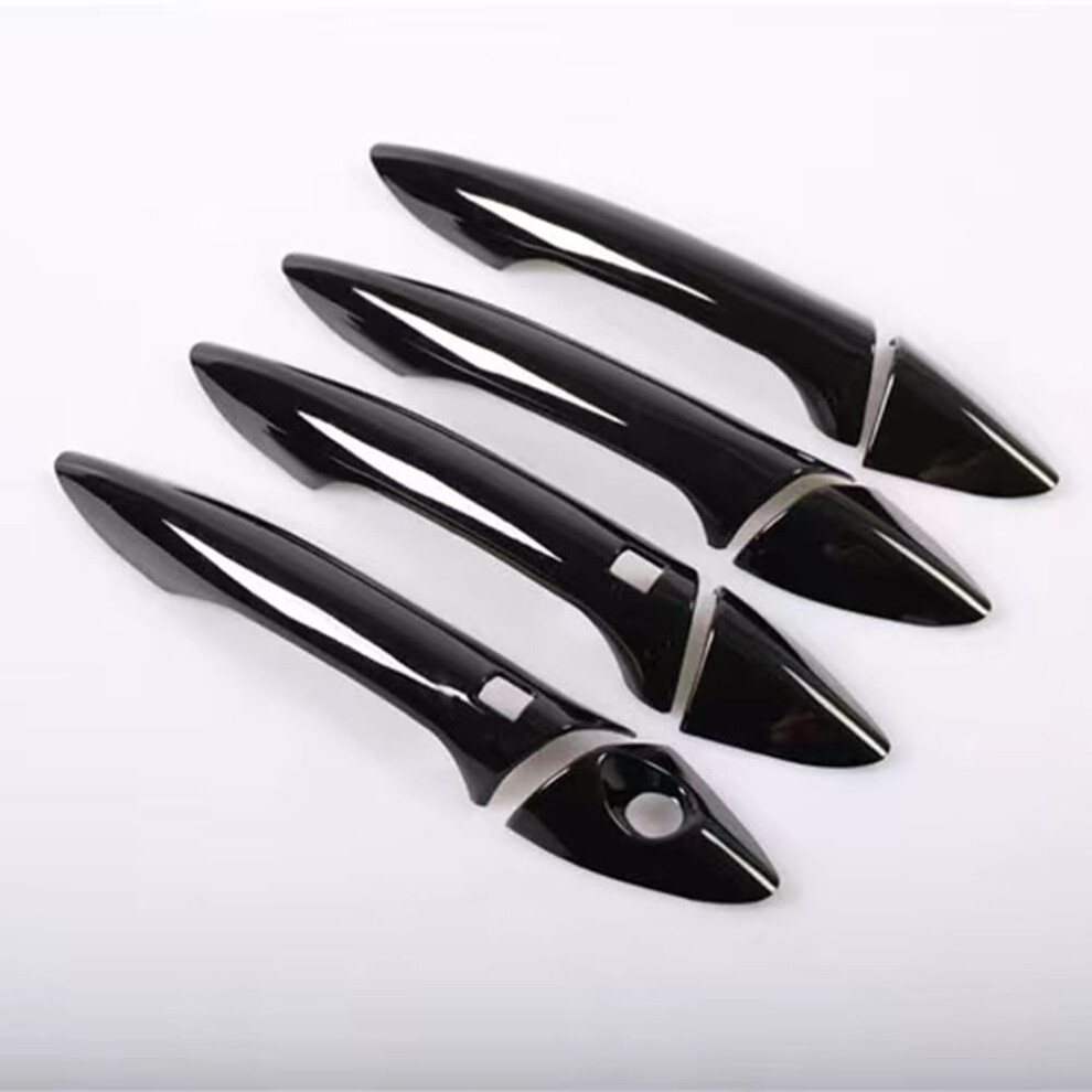 Car Exterior Door Handles For Hyundai I30 I35 2012-2016, Scratch Protector, Shell Replacement, Style 2 Black 9016109083753