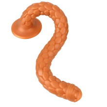 Anal Butt Plug Extra Long Silicone Anal Plug Dildo Prostate Massage Anus Dilator Toys Golden