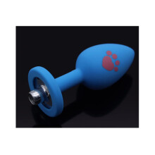 Anal Butt Plug 40cm Separable Tail Cat Claws Cosplay Metal Plug Blue Cat Paw Plug