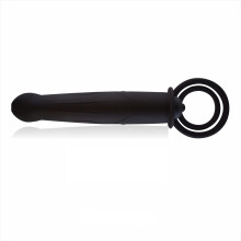 Anal Butt Plug 10 Modes Double Penetration Vibrator For Couples Black Strap-On Dildo Sex Toys