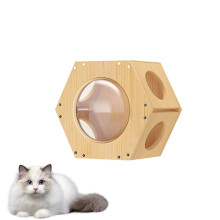 Cat Wall Furniture Corner Climbing Shelf Perches 50x43cm DIY Combination Walkways For Play Nap Scratch